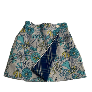 Wrap around reversible skirt